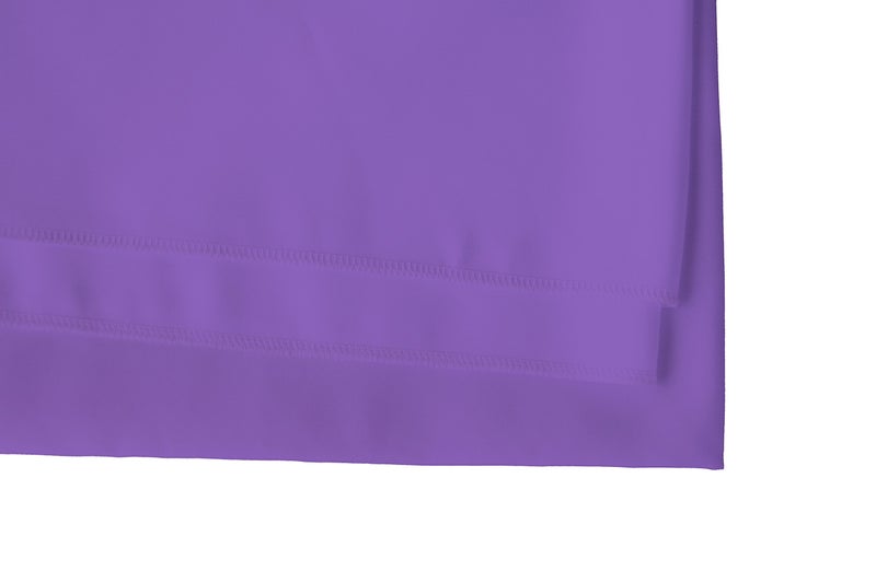GEFEII Kitchen Tablecloth 70 inch Round Tablecloths Solid Polyester Table Cloth for Wedding Party Restaurant Banquet Dining Buffet Table Picnic Decorations (Round-70 inch, Purple) - Image 4